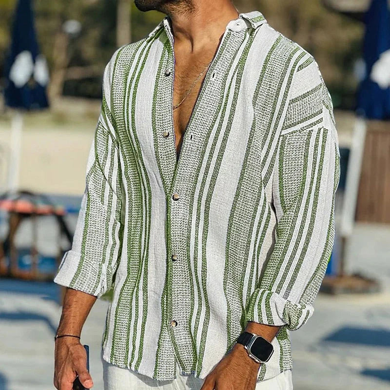 Oliver - Men's linen shirt, lightweight and for summer