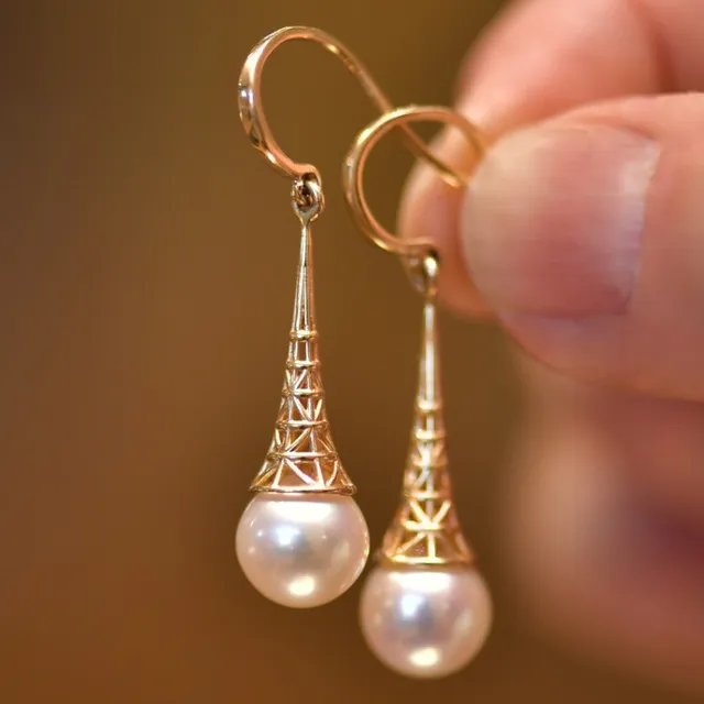 Vintage pearl earrings