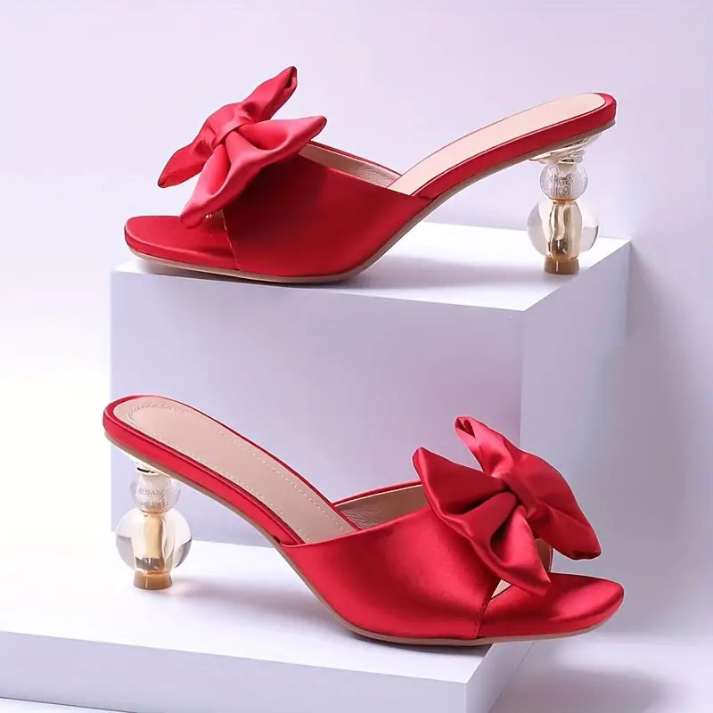 Women's bow high heels
