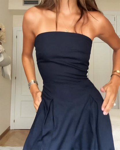 Mila: Strapless Jumpsuit