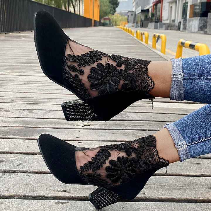 Renata Ankle Boots - Mid Heel