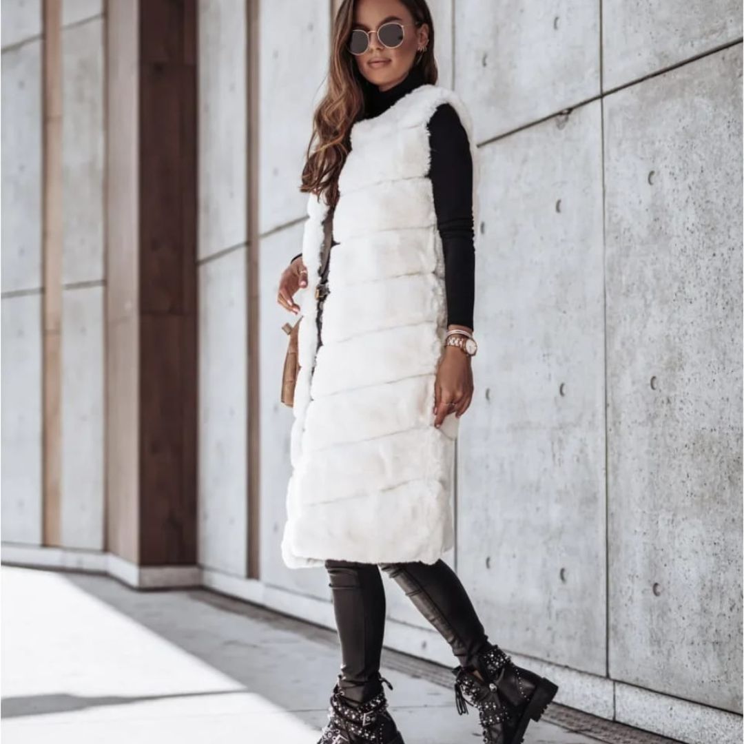 Iris Vest | Sleeveless midi cut