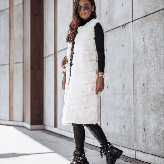 Iris Vest | Sleeveless midi cut