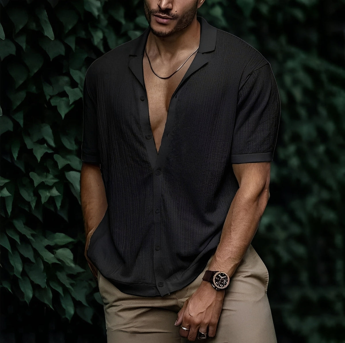 Rowan - Men's loose-fit casual shirt