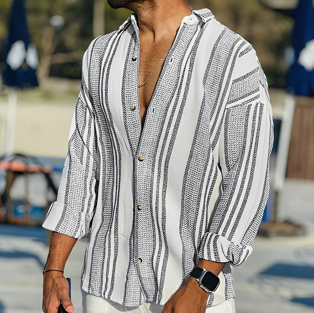 Rocco - Casual striped shirt for men