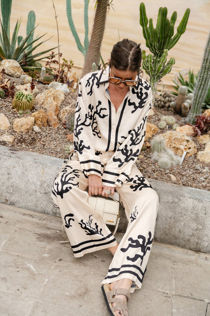 Eloisa Set - Elegant Black Print
