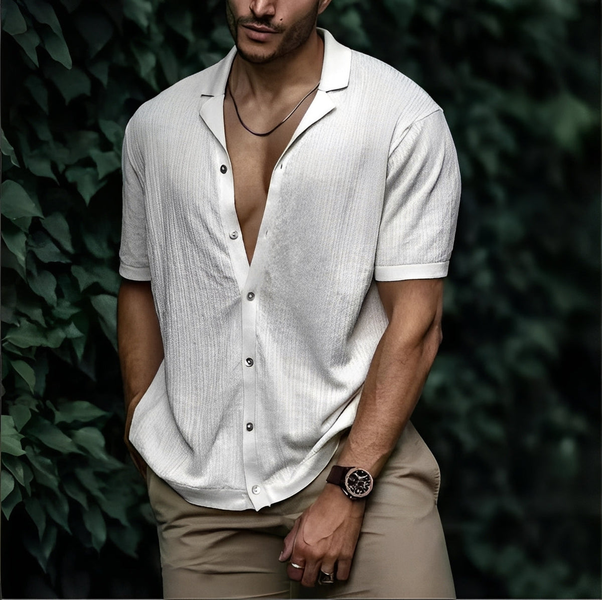 Rowan - Men's loose-fit casual shirt