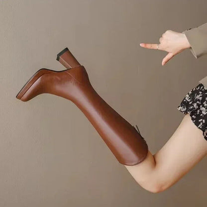 Carla™ | Leather tall boots