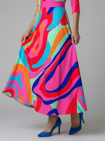 Andrea | Midi Dress with Wrap Neckline