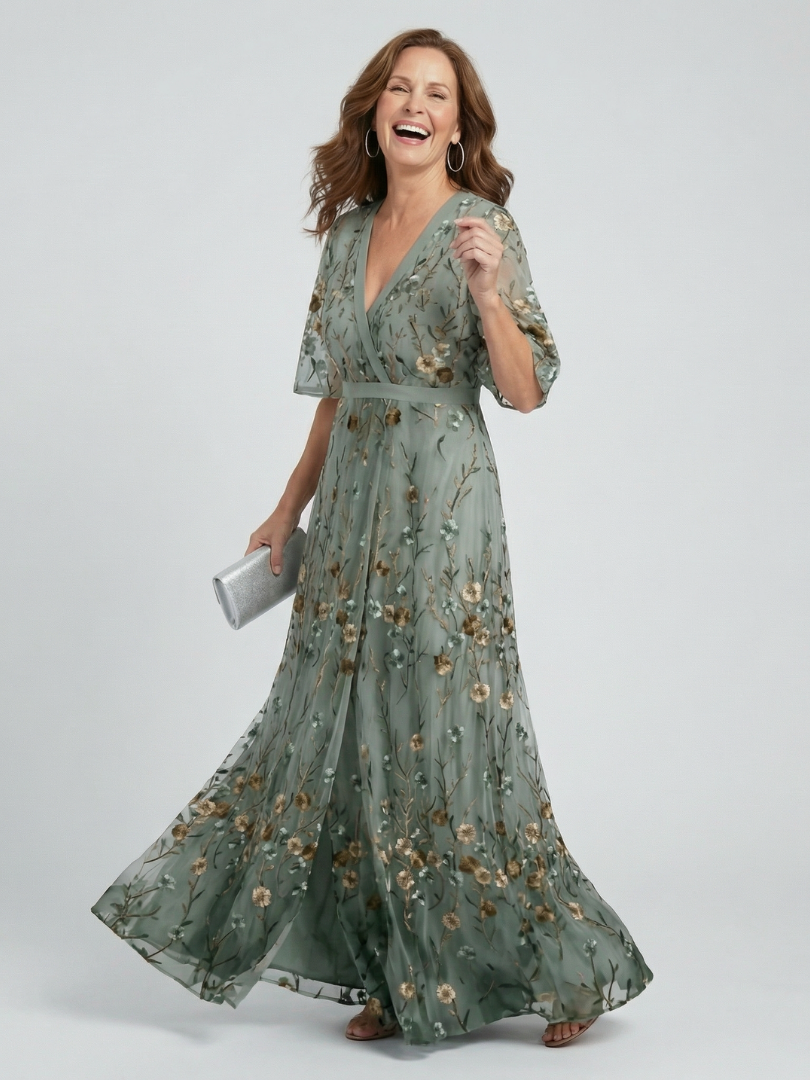 Valeria | Floral halter maxi dress