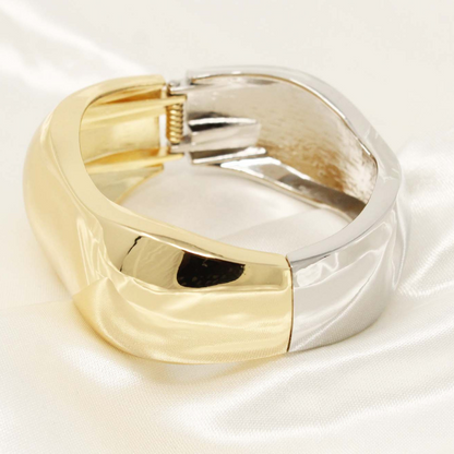 Two-Tone Statement Bracelet