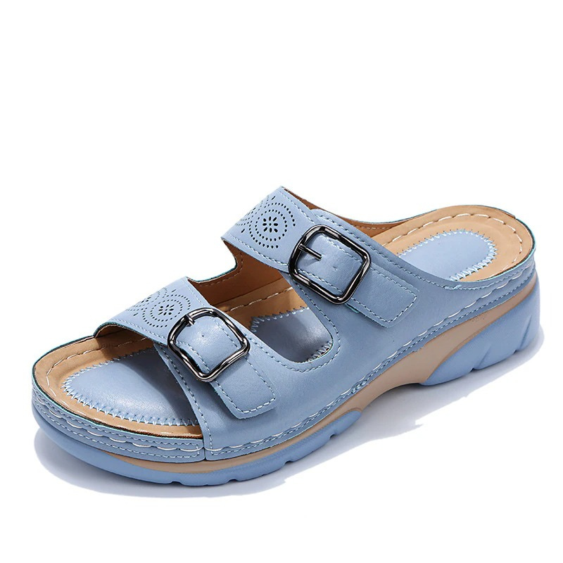 Helena | Women's orthopedic sandals with double buckle and open design