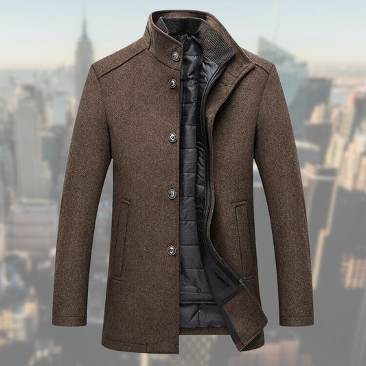 Versatile stylish men's jacket with integrated vest