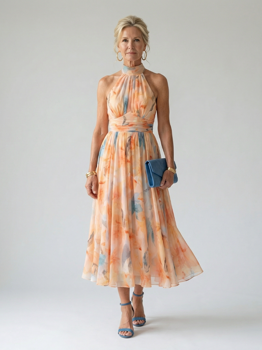 Lucia | Halter midi dress