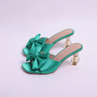 Women's bow high heels