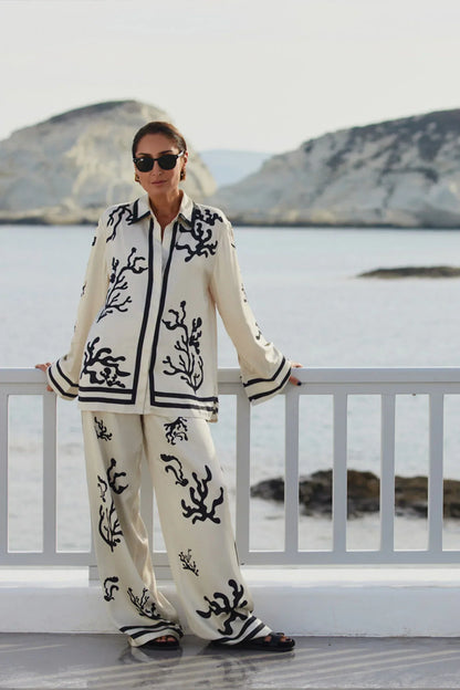 Eloisa Set - Elegant Black Print