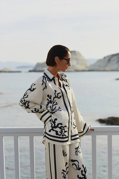 Eloisa Set - Elegant Black Print