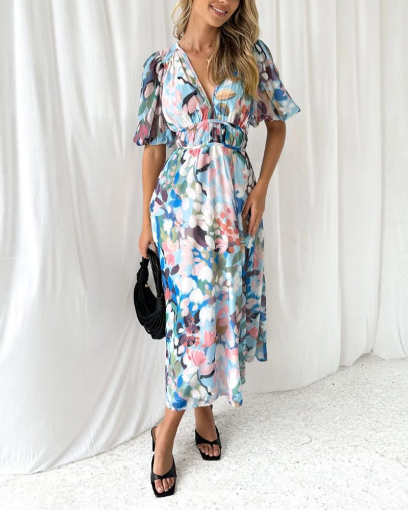 Celia | Feminine floral dress