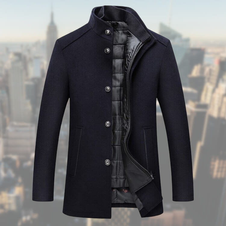Versatile stylish men's jacket with integrated vest