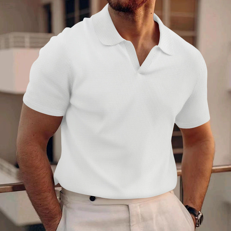 Edward - Men's Casual Waffle Polo