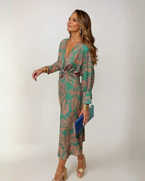 Felisa Dress - Vintage Print