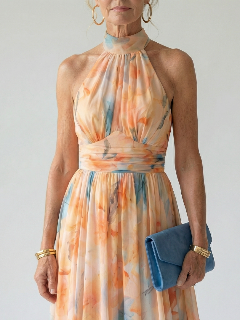 Lucia | Halter midi dress