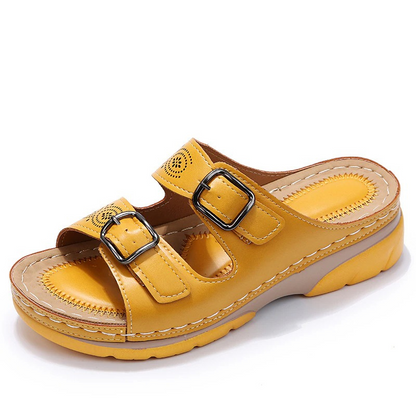 Helena | Women's orthopedic sandals with double buckle and open design