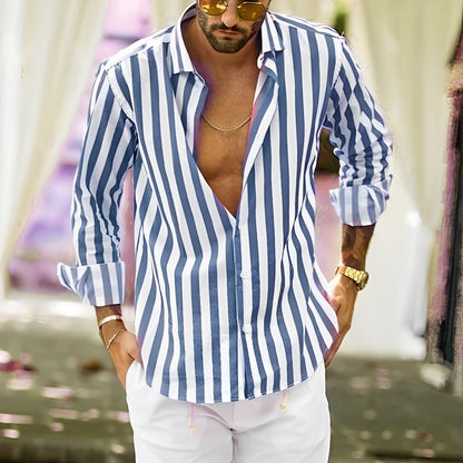 Greyson - Comfortable men's striped summer shirt