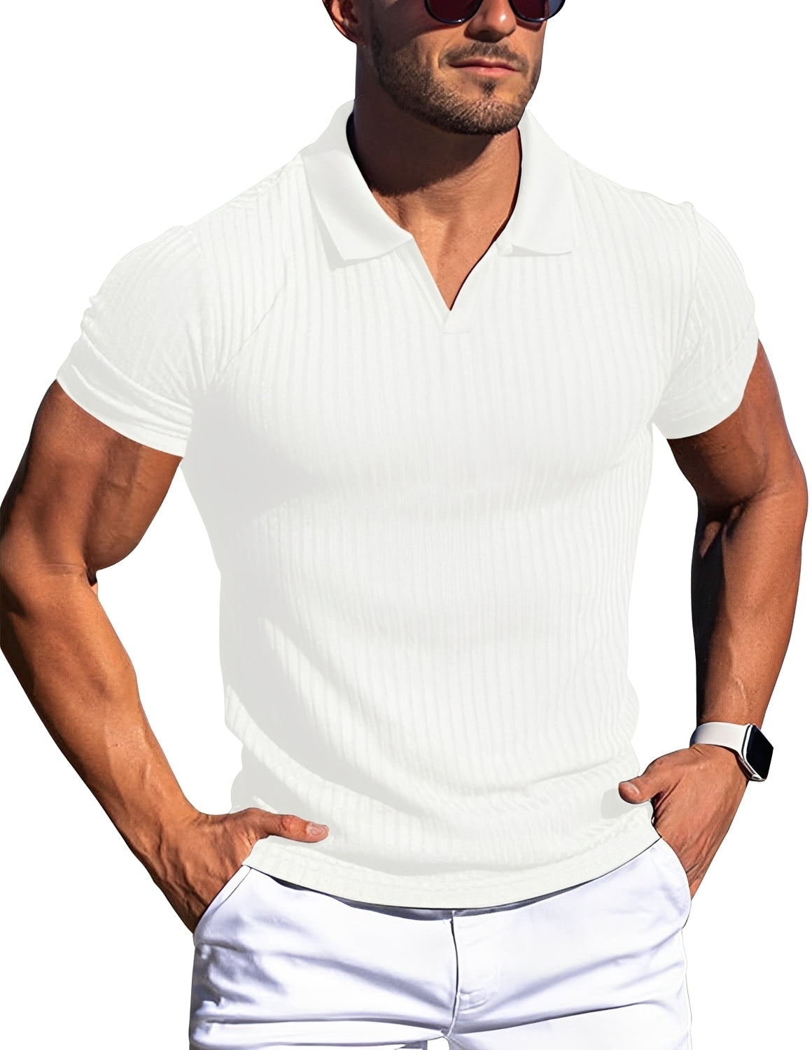 Zack - Slim fit casual polo for men
