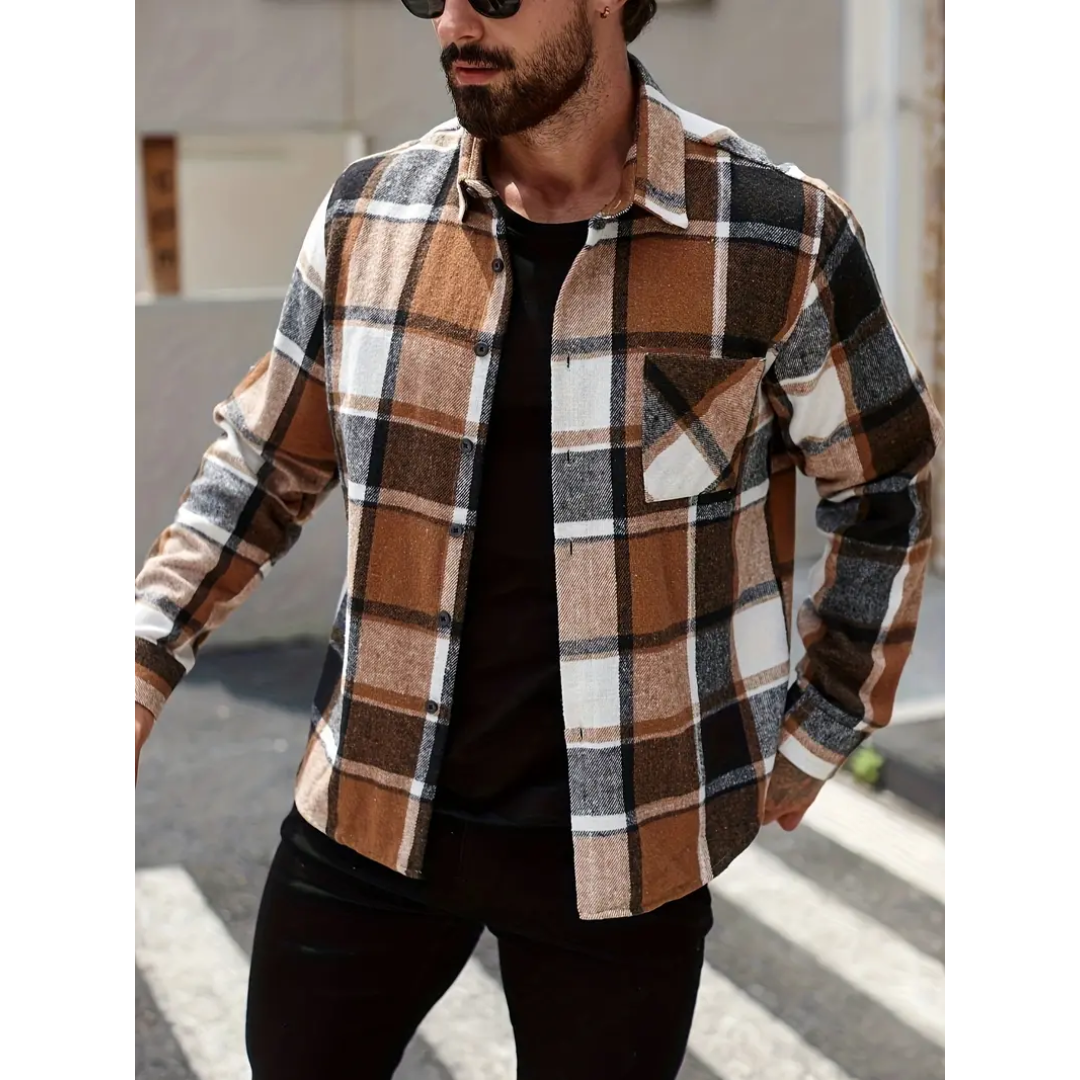 Alex | Plaid wool jacket