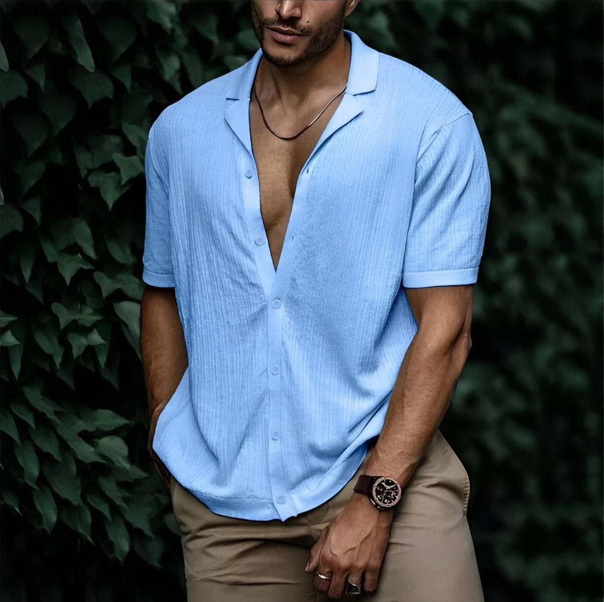 Rowan - Men's loose-fit casual shirt
