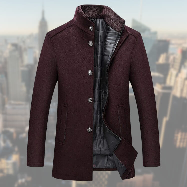 Versatile stylish men's jacket with integrated vest