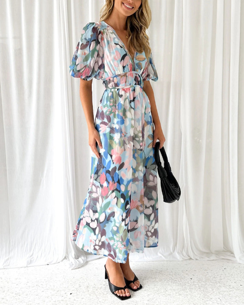 Celia | Feminine floral dress