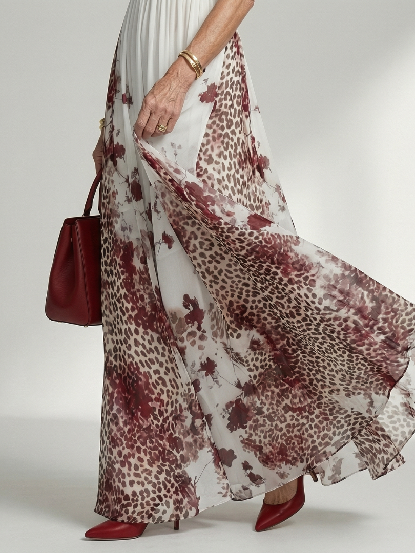 Alejandra | Pleated maxi dress