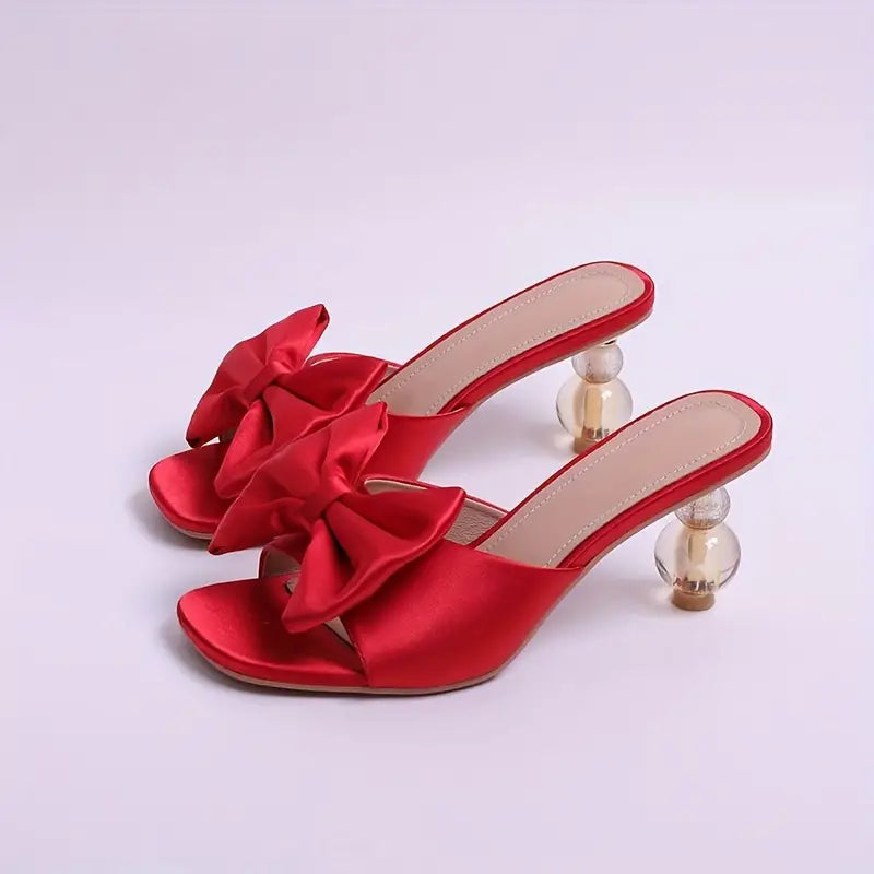 Women's bow high heels