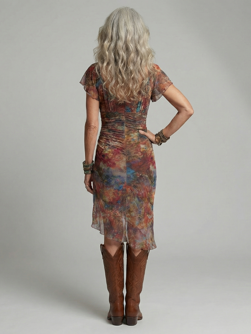 Paola - Halter Midi Dress