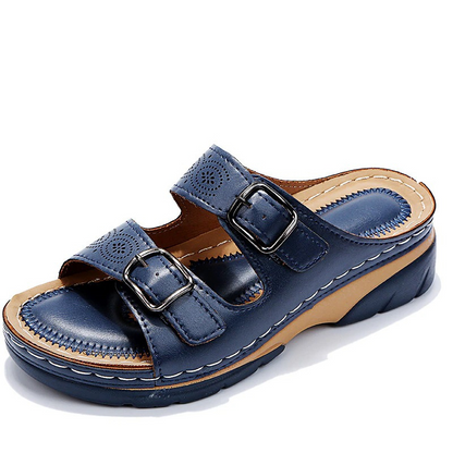 Helena | Women's orthopedic sandals with double buckle and open design