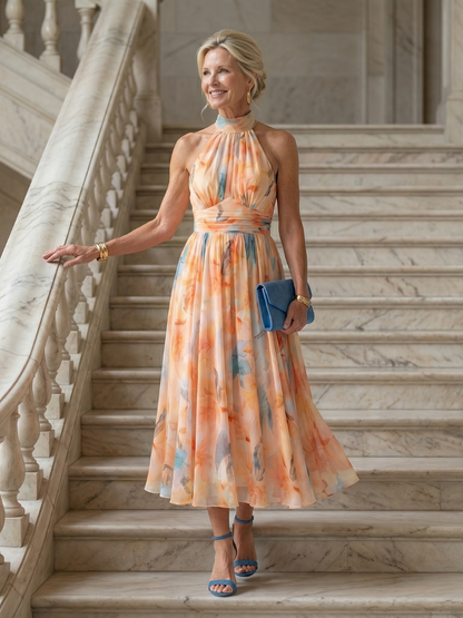 Lucia | Halter midi dress