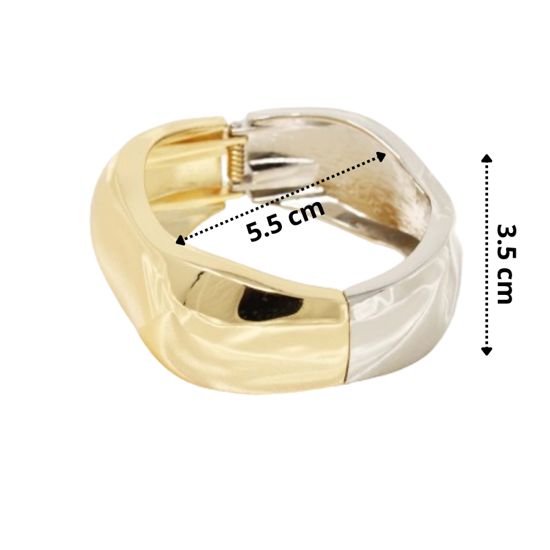 Two-Tone Statement Bracelet