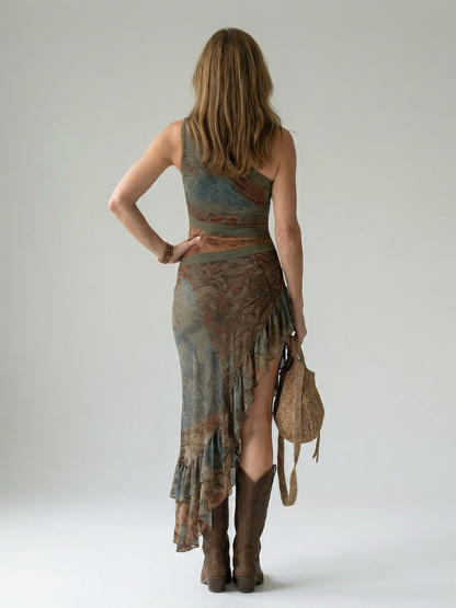Esperanza | Draped Midi Dress