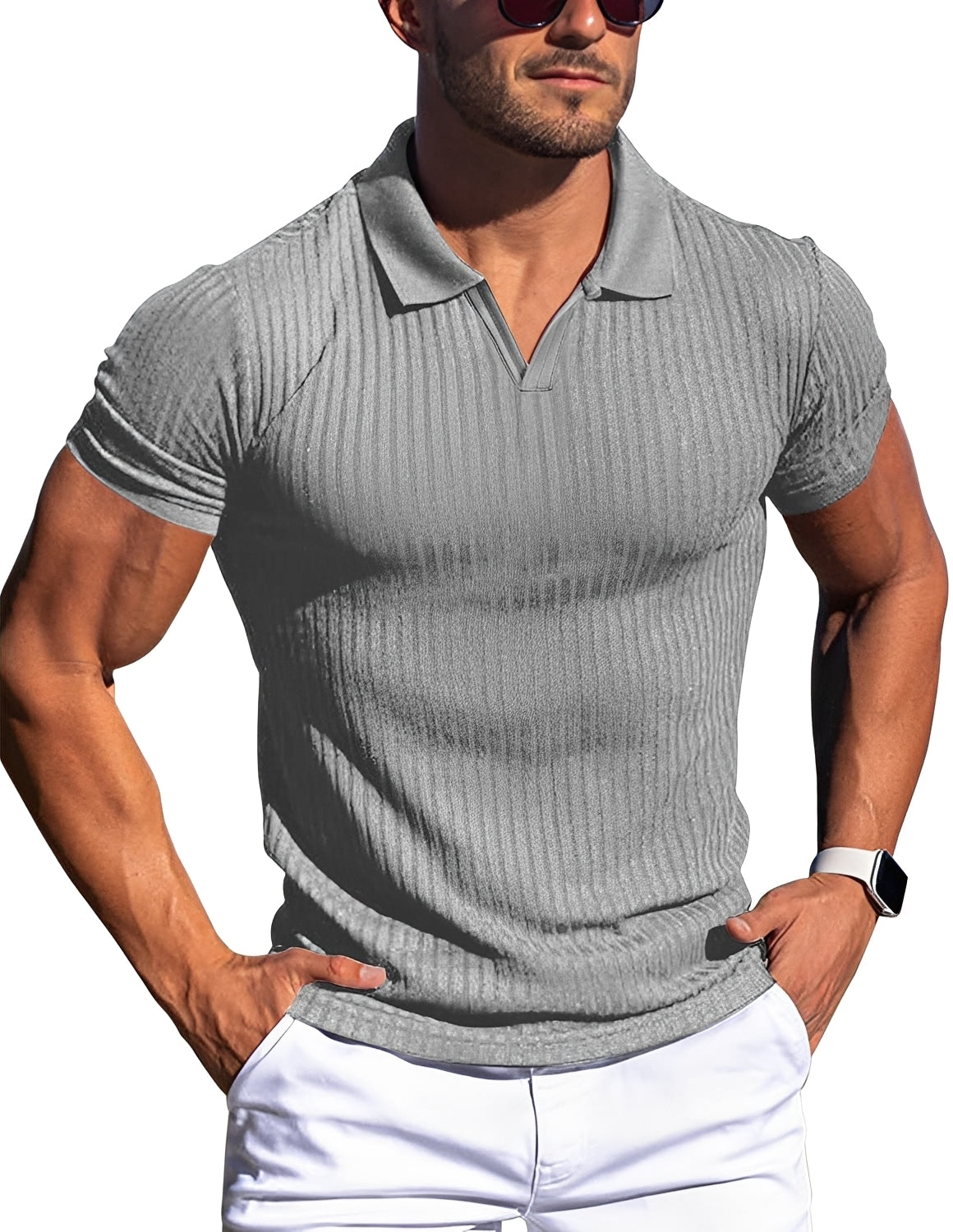 Zack - Slim fit casual polo for men