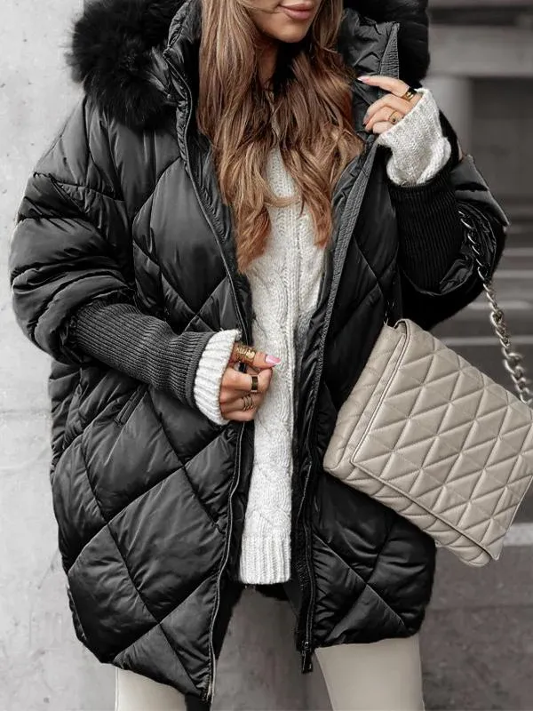 Women's Winter Zip-Up Jacket Set