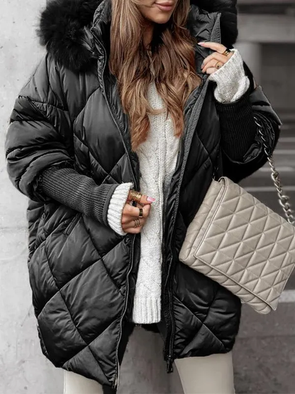 Women's Winter Zip-Up Jacket Set