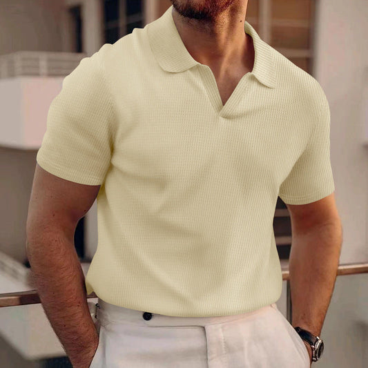 Edward - Men's Casual Waffle Polo