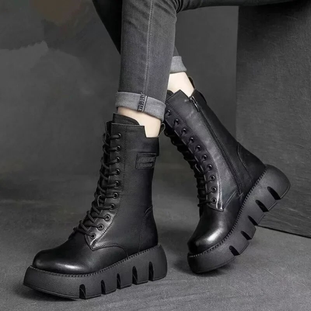Autumn-Winter Leather Boots | Glems™