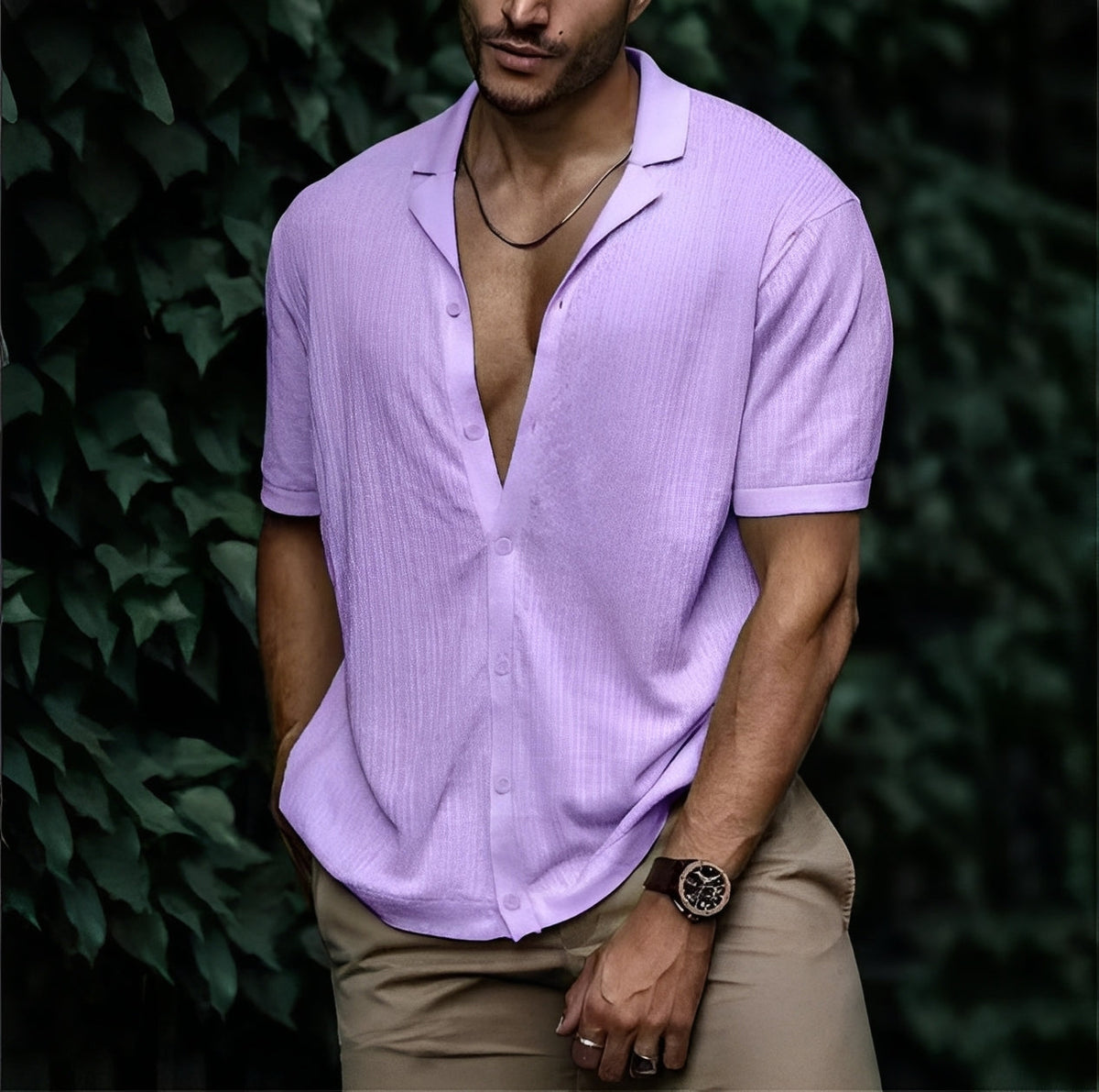 Rowan - Men's loose-fit casual shirt