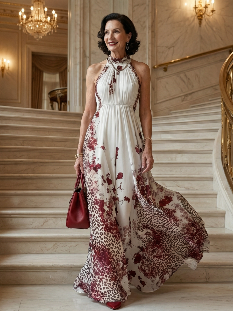 Alejandra | Pleated maxi dress