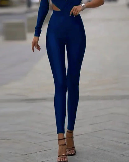 Romina Jumpsuit - Casual One-Shoulder