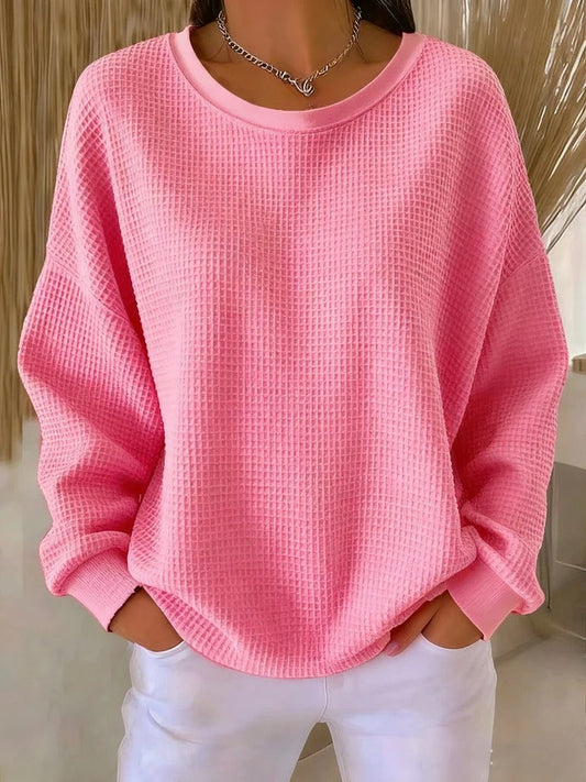 Nuria | Classic Waffle Sweater
