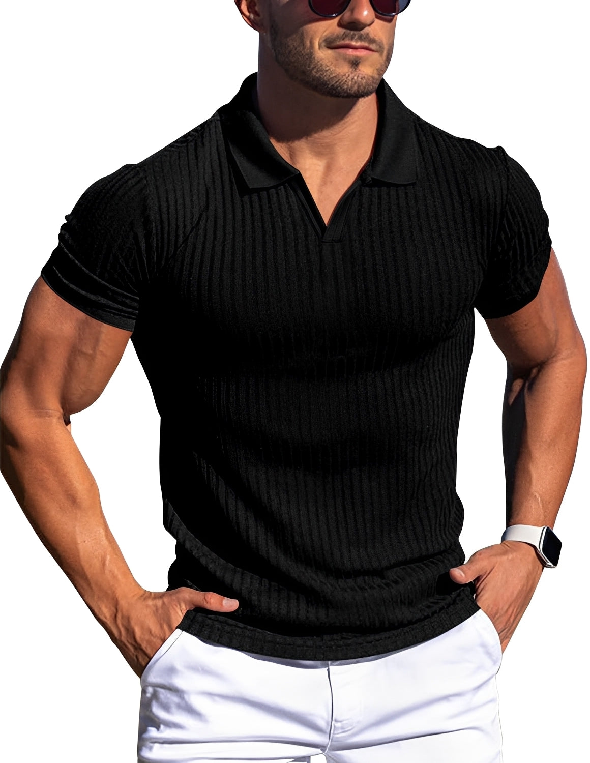 Zack - Slim fit casual polo for men